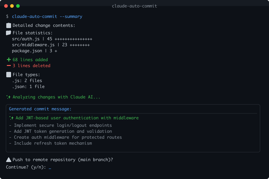 Claude Auto-Commit Demo